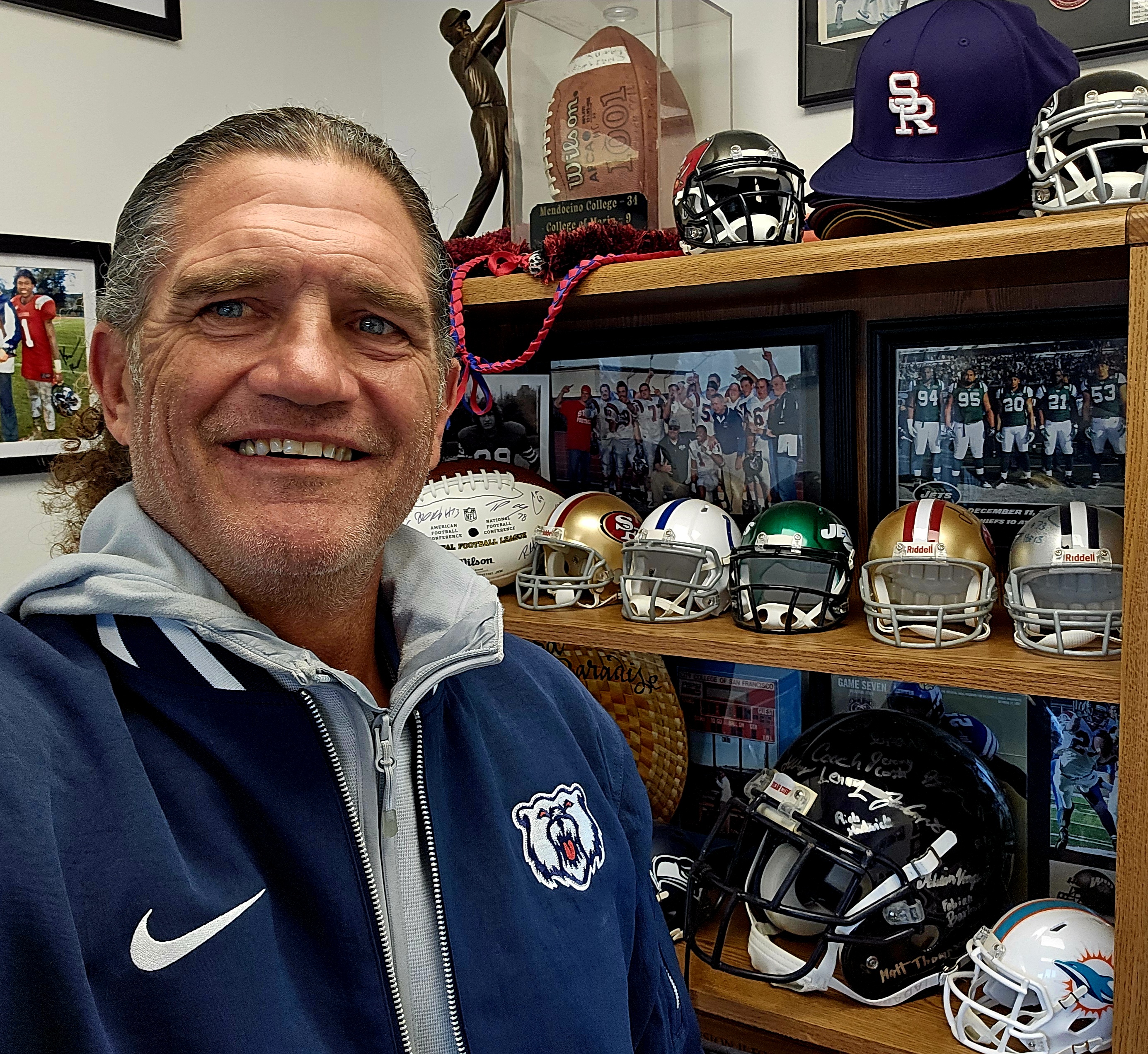 Coach Wagner in his office