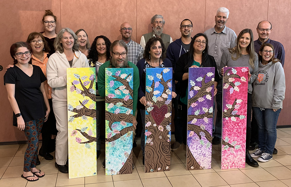 SRJC Staff with ECI project art 