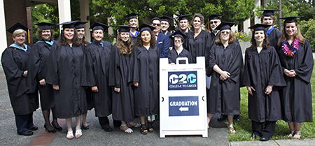 Group of Career to College program graduates