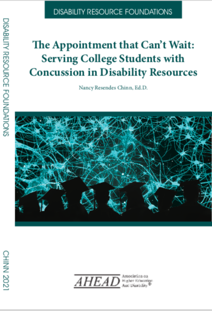 Publication Cover: The Appointment that Can't Wait: Serving College Students with Concussion in Disability Resources