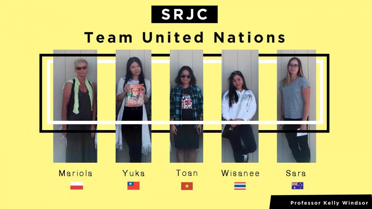 Mixed media photo graphic of the winning team members