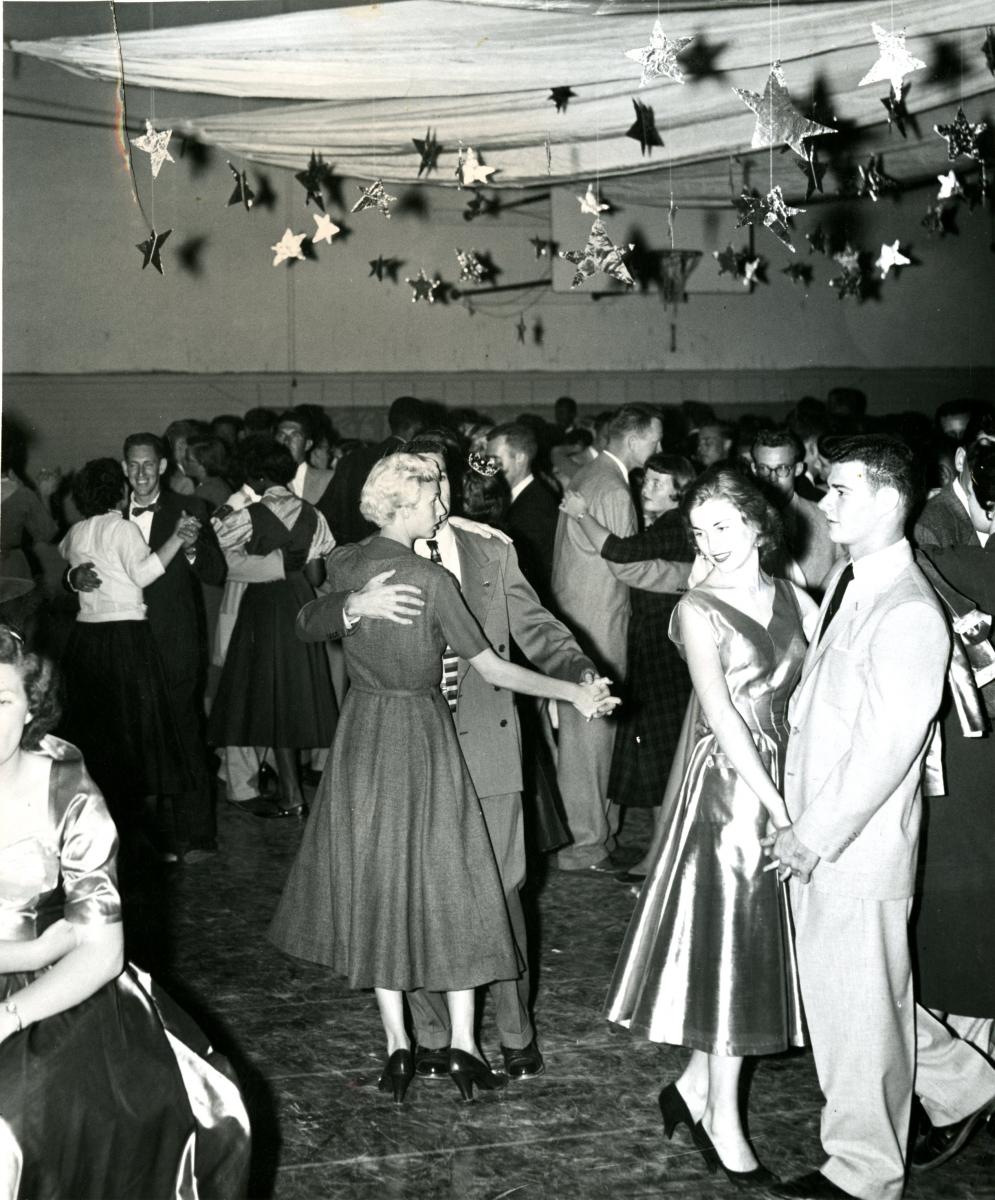 Students dancing