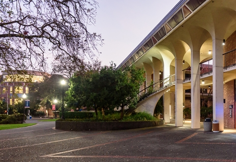 Emeritus Hall at dusk